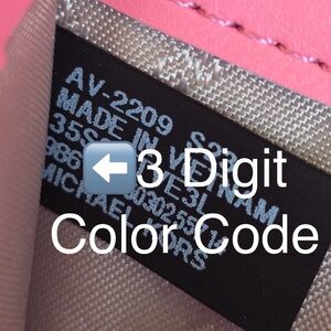 NOT FOR SALE - COLOR CODE INFO ONLY